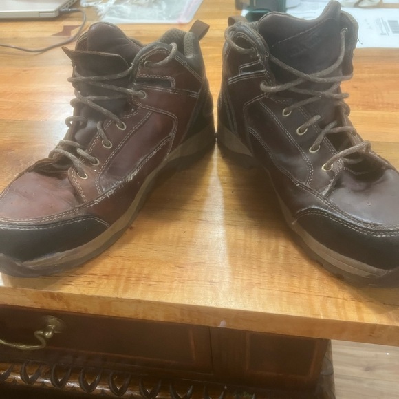 Red Wing Shoes Brown and Black Boots with Durable Leather size 12 used condition main image 6